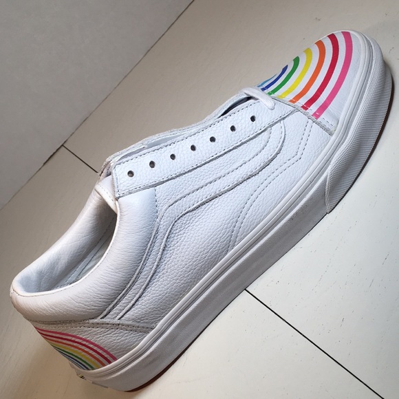 NWT Vans Classic Old Skool Leather Skate Shoes Men’s 9.5 main image 5